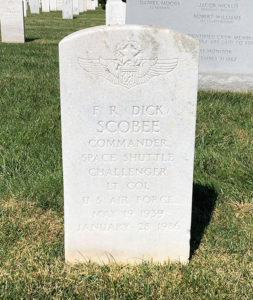 Dick Scobee headstone, front