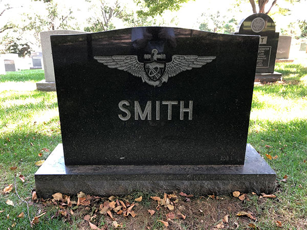 Michael J. Smith headstone, back