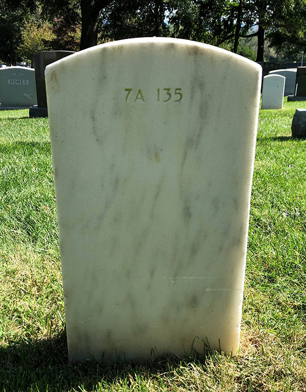 Stephen D. Thorne headstone, back