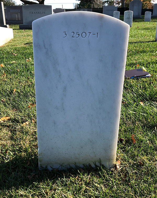 John Young headstone, back