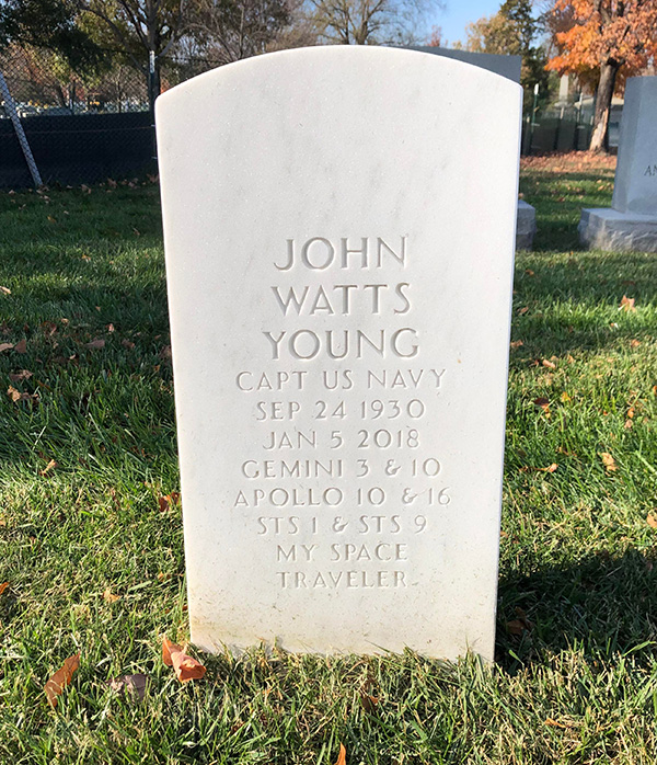John Young headstone, front